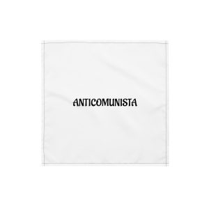 Bandana con stampa all over ANTICOMUNISTA
