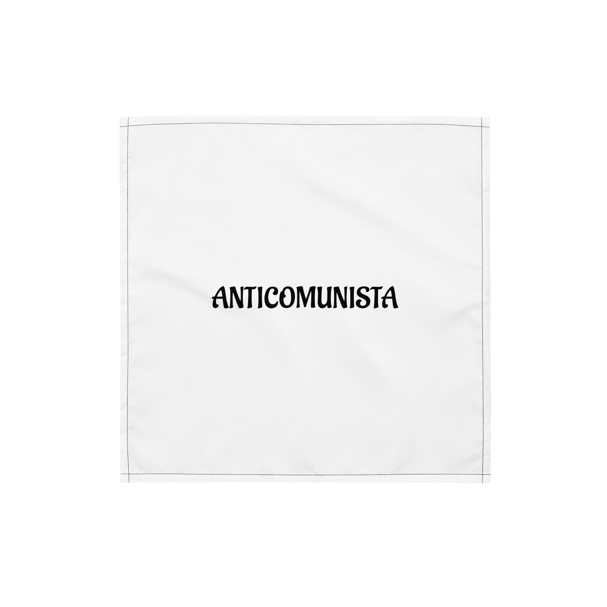 Bandana con stampa all over ANTICOMUNISTA
